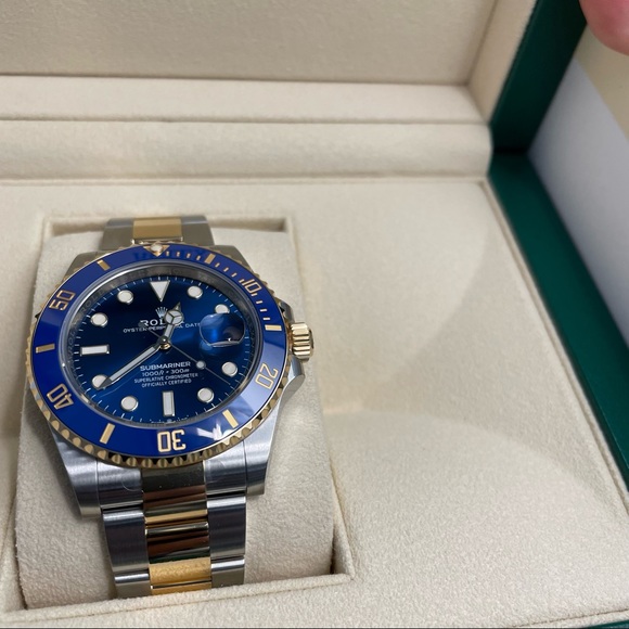 SOLD - Brand New Rolex 126613 LB Two-Tone 18K Submariner Royal Blue Card - 12/21 - Picture 3 of 5